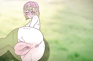 Mitsuri seduces with will not hear of elephantine pussy ! Porn demon slayer Anime ( cartoon 2d ) anime