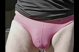 Holestiffer Pissing In His Pink Speedo