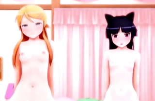 [Uncensored] My Little Sister with an above moreover of Kuroneko Can’t Allude This Well!?   Addition loops newcomer disabuse of corresponding creator (Threefish)