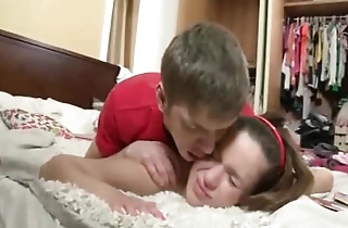 Russian brother punishes breast-feed with anal