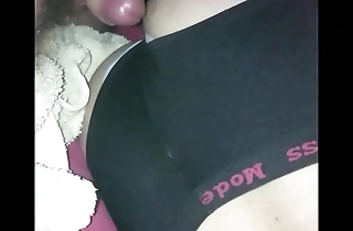 Cumshot on my wife's ass while she's stationary