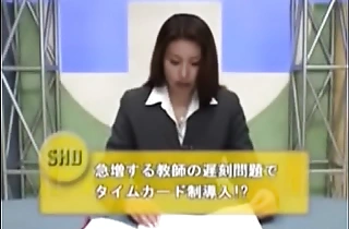 Japanese reporter bukkake