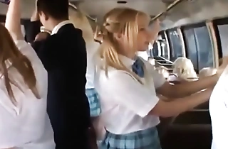 Teacher wholesale in a bus