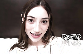 This cute Eighteen yr venerable with braces and freckles gives a sloppy fellatio