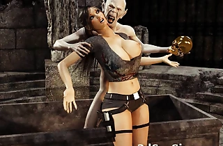 3D Zombie Bonks Lara Croft!