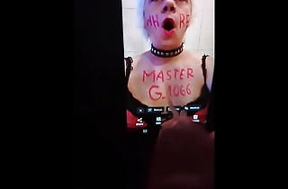 Latvian slut Armands Lusis now named web whore sissypetty watching @MasterG 1066 cum tribute is so very excite that masturbating sex toy her clitoris in chastity begin spontaneous squirting