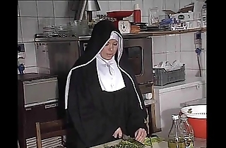 German nun fucked into ass here scullery
